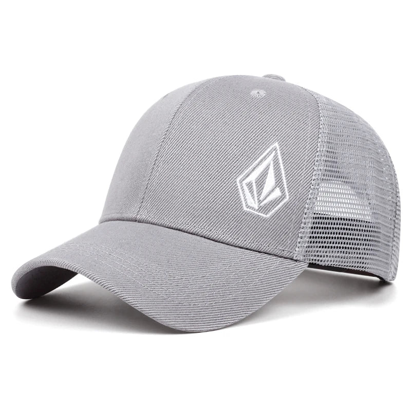 2025 New Diamond Embroidered Cotton Mesh Hat Men's Hip Hop Hat Decorative Hat Women's Outdoor Sports Sunshade Hat Baseball Hat