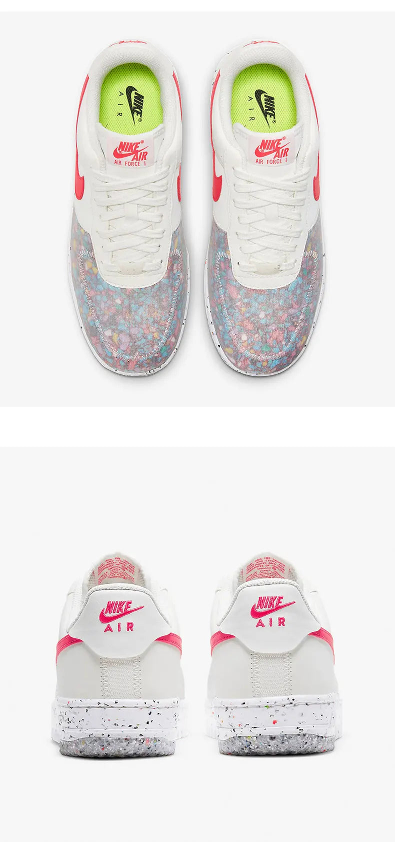 Nike Authentic AIR FORCE 1 CRATER Women's Low-Top Sports Shoes CT1986-101