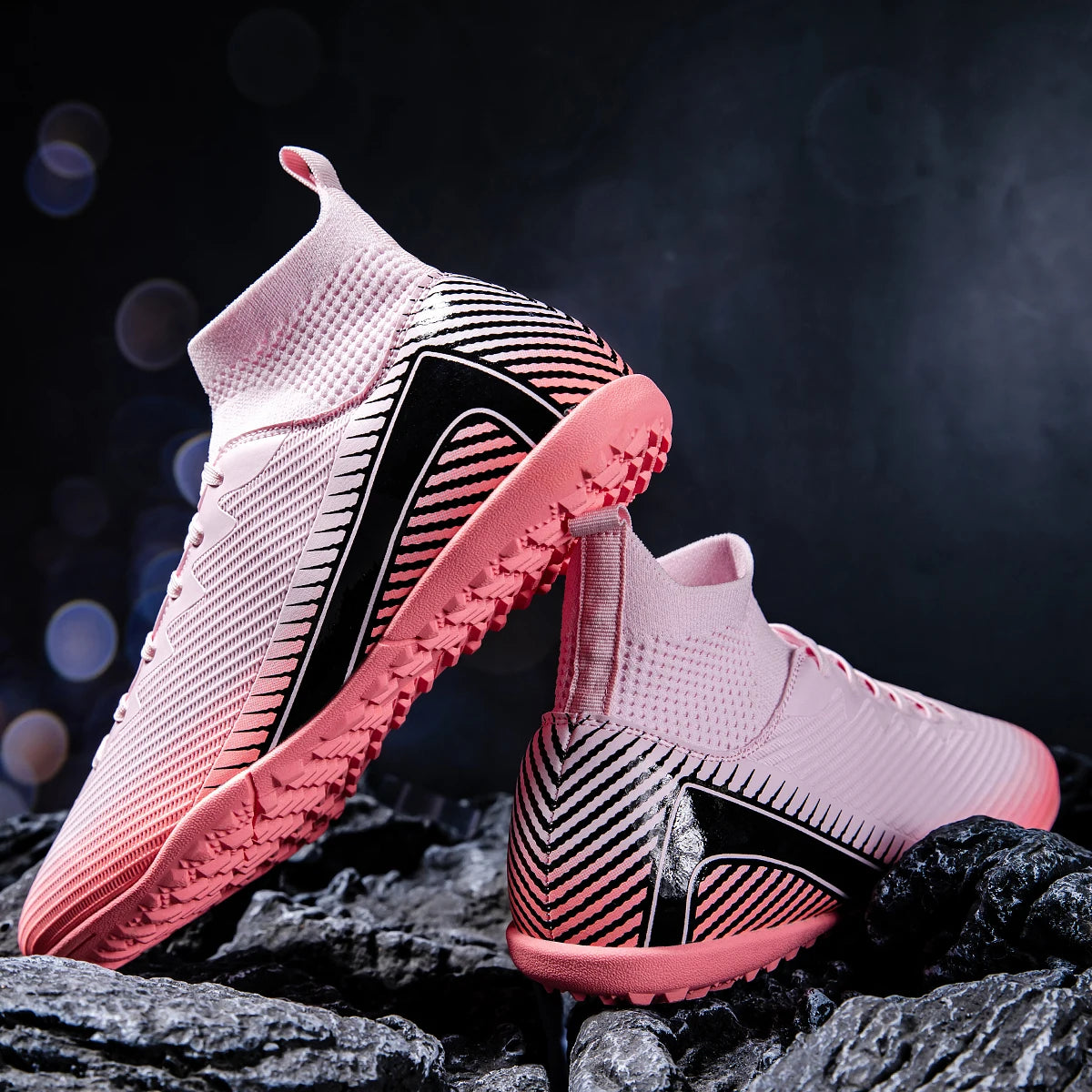 Men's match football shoes TF broken nail outdoor sports shoes provide super strong grip