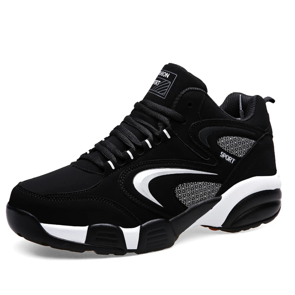Zapatillas deportivas modernas de talla grande para hombre con bloques de color, cómodas, antideslizantes, con cordones, casuales y resistentes para actividades al aire libre masculinas