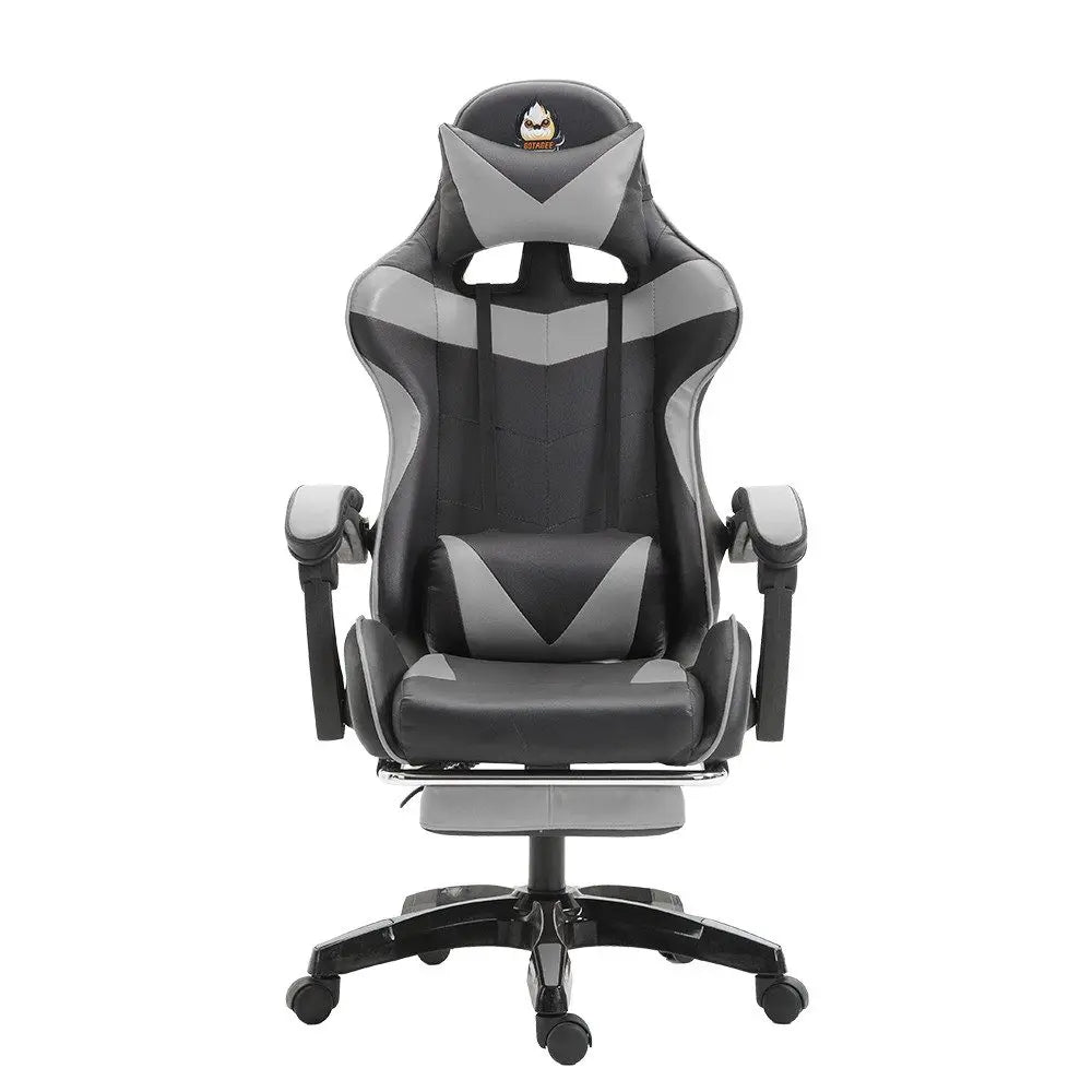 Ergonomic gaming chair, office chair, height adjustable,PU leather computer chair, with headrest and lumbar support, 360° swivel