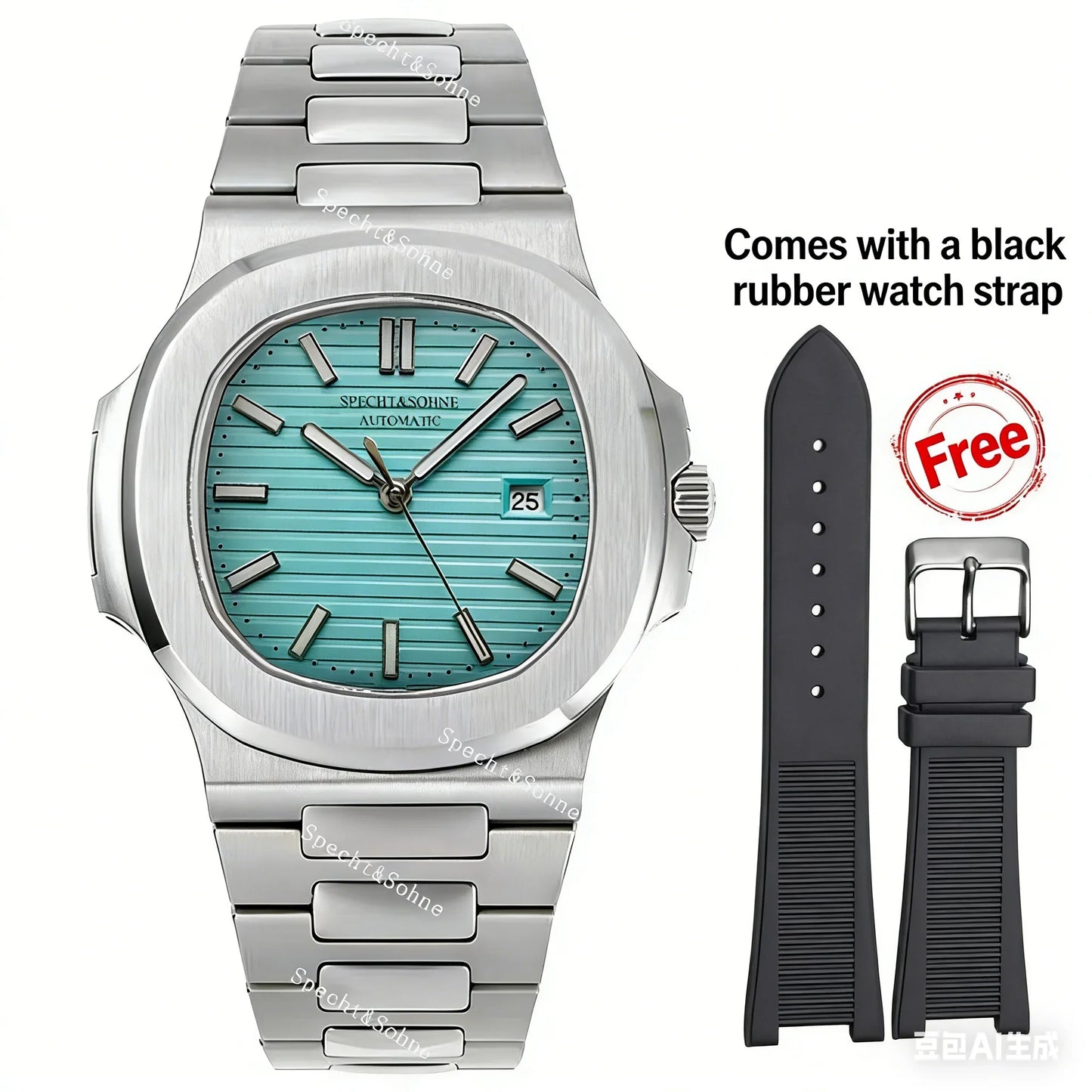 2026 New Specht & Söhne 40MM Rose Gold Men's Watch Japan Miyota 8215 Automatic Mechanical Steel Sapphire Crystal 50M Waterproof