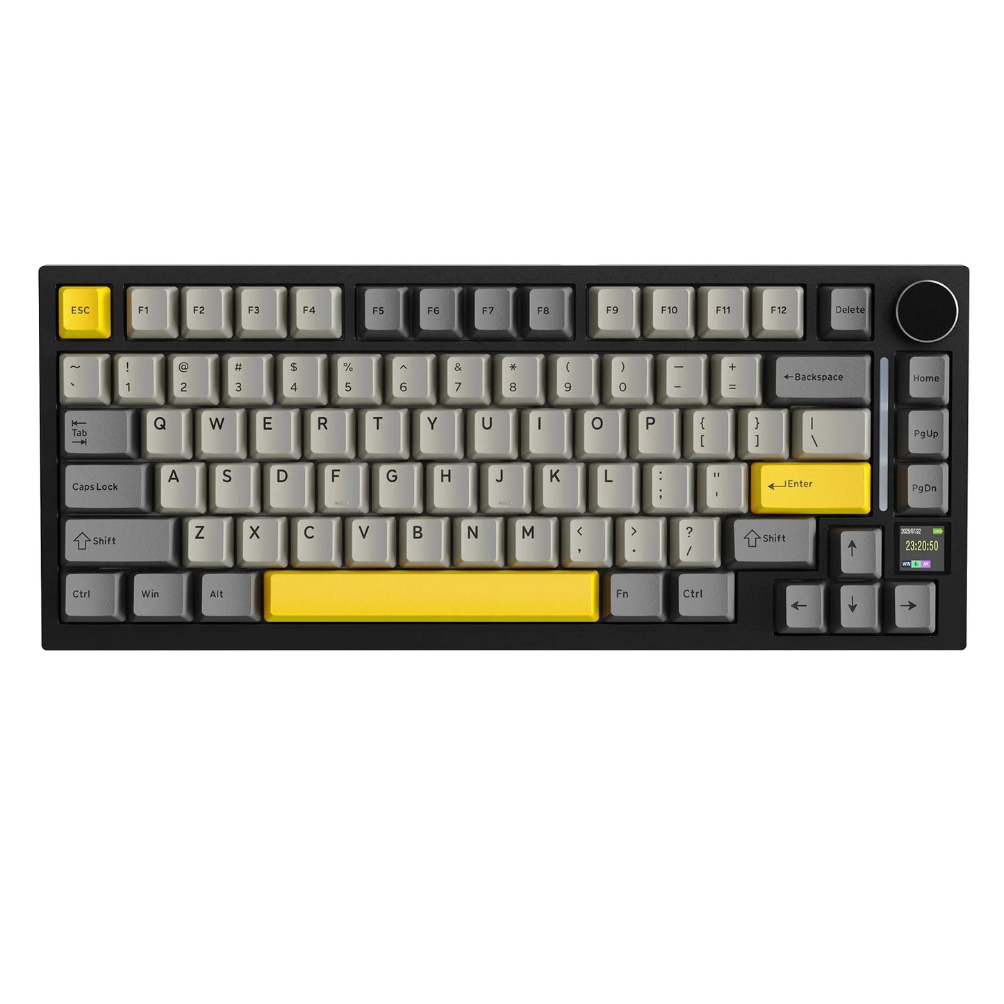 ATTACK SHARK X820 Ultra Wireless Mechanical Keyboard with TFT Smart Display & Knob, 75% Hot Swappable, BT/2.4G/Wired,Gift Switch