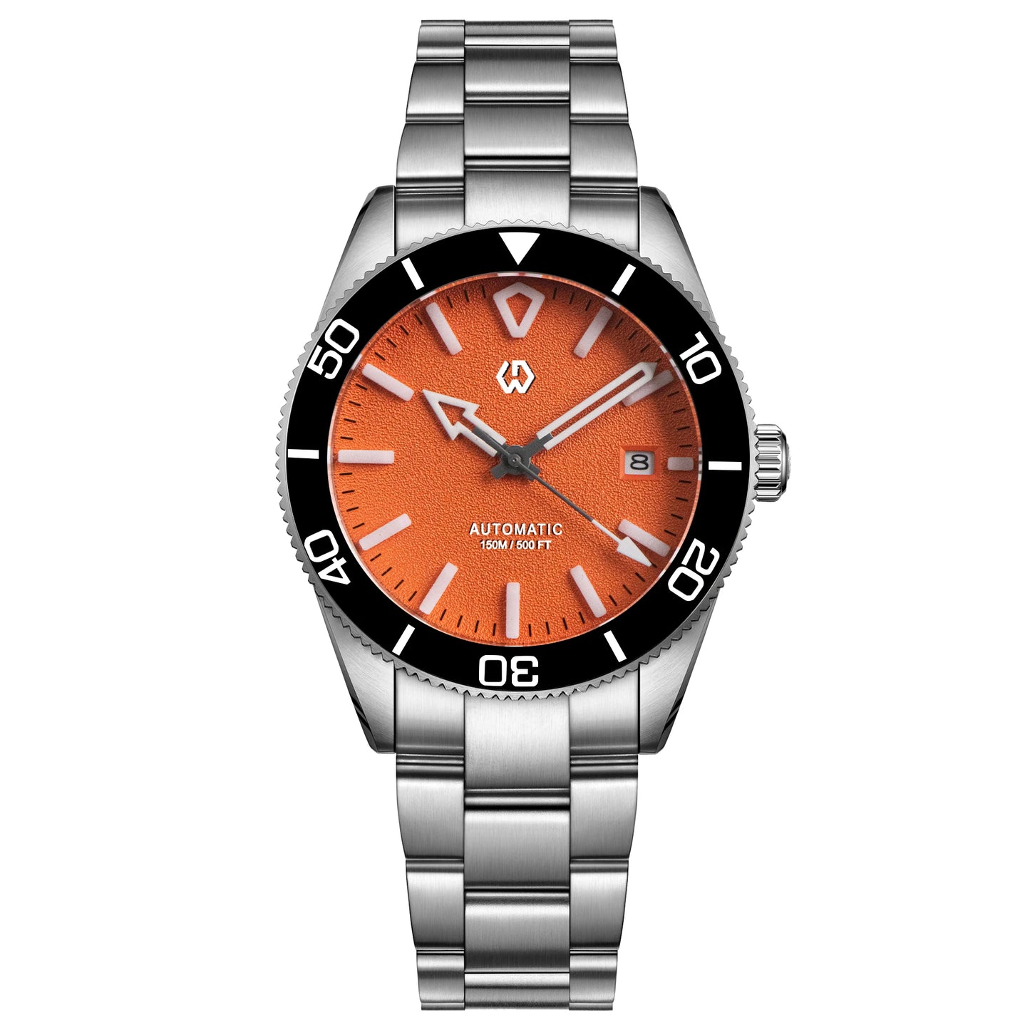 Upgraded Model 9017 Automatic Watch Mechanical 3D Dimensional Luminous Watch Needle Ceramic Bezel 150 Meters Waterproof Diving