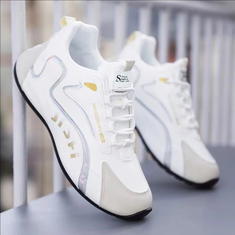 Men's shoes with waterproof and anti slip leather surface, high-end travel shoes, trendy and versatile, autumn men's sports and