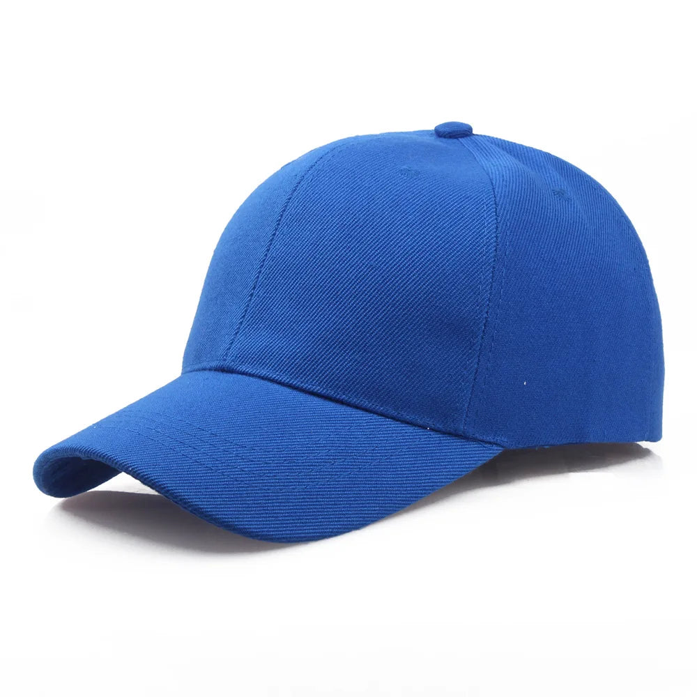 Boné de basebol preto de cor lisa, snapback ajustável, estilo casual hip-hop, para homem e mulher, unissexo
