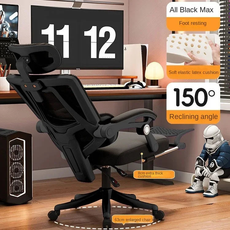 Ergonomic Mesh Office Chair with Lumbar Support, High-Back Computer Desk Chair for Adults, Comfortable Task Chair for Long Hours