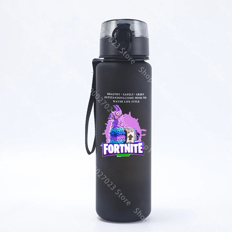 650ML Fortnites Sports Water Bottle Kawaii Motivational Leak Proof Portable Reusable Cups Outdoor Travel Gym Jugs New Cute Gifts