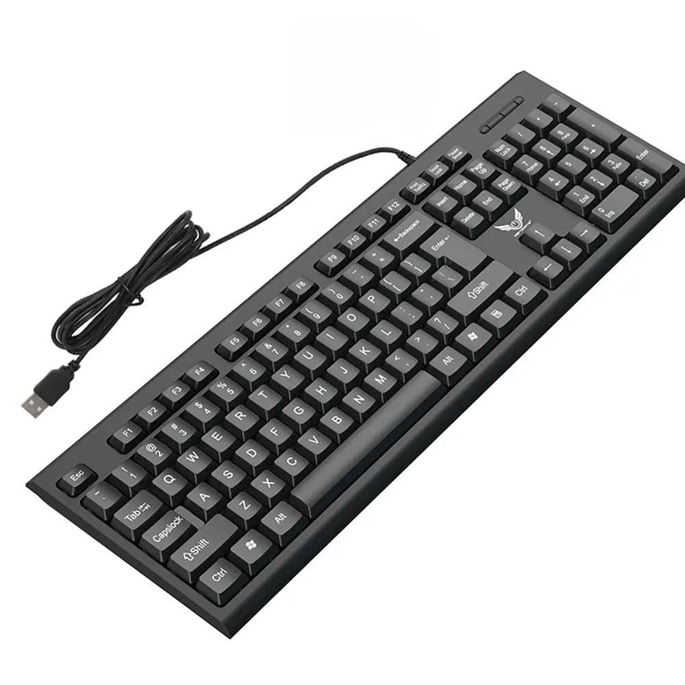 104Keys Wired Keyboard RGB Colorful Gaming Keyboard USB Wired Keyboard Standard Keyboard for PC Laptop Android Windows Mac OS