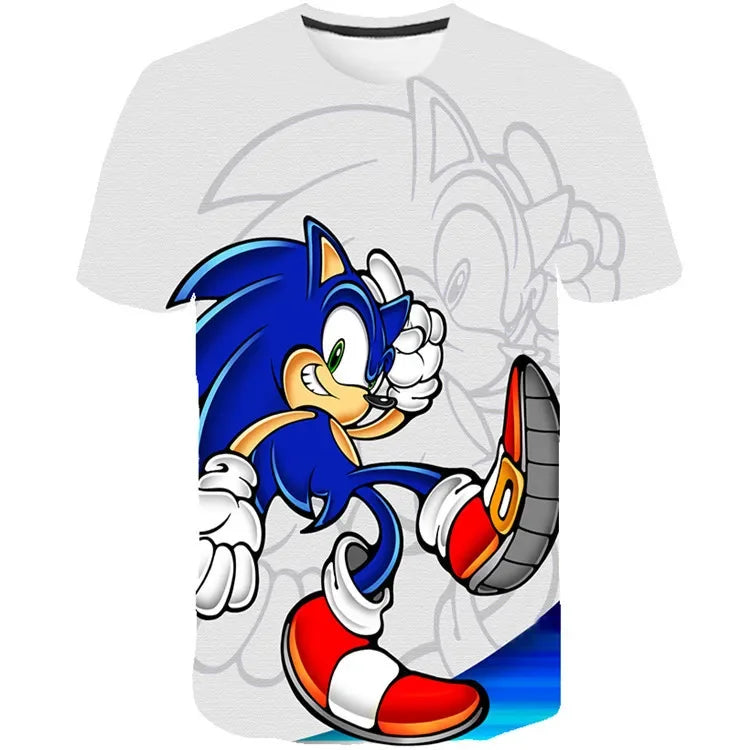 3D Character T-shirt for Boys Girls Short Sleeve Summer Casual spuer speed Game Tee tops men women clothes