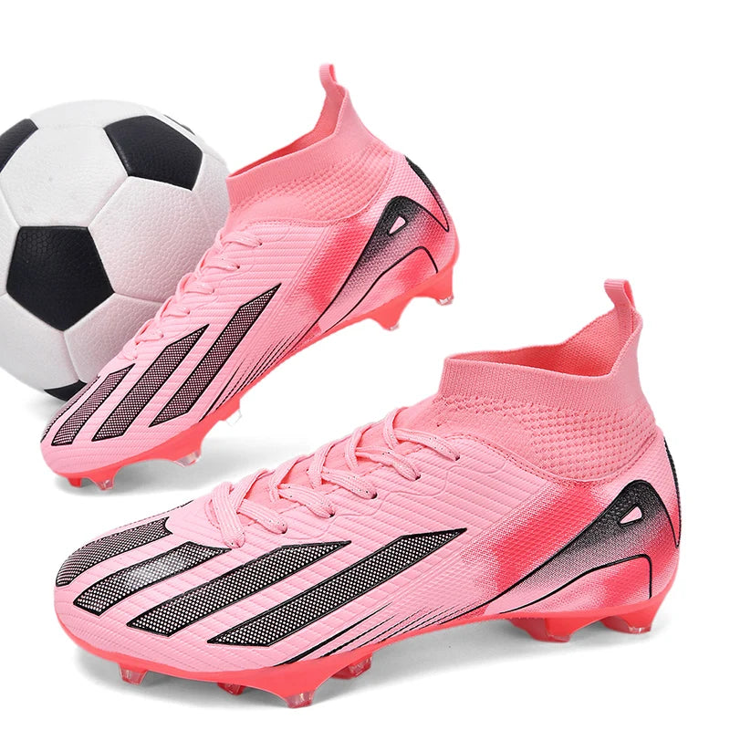New Men's Football Boots Adult Soccer Field Shoes Teenager Sports Cleats Outdoor Grass Training Boots High-Quality Sneakers