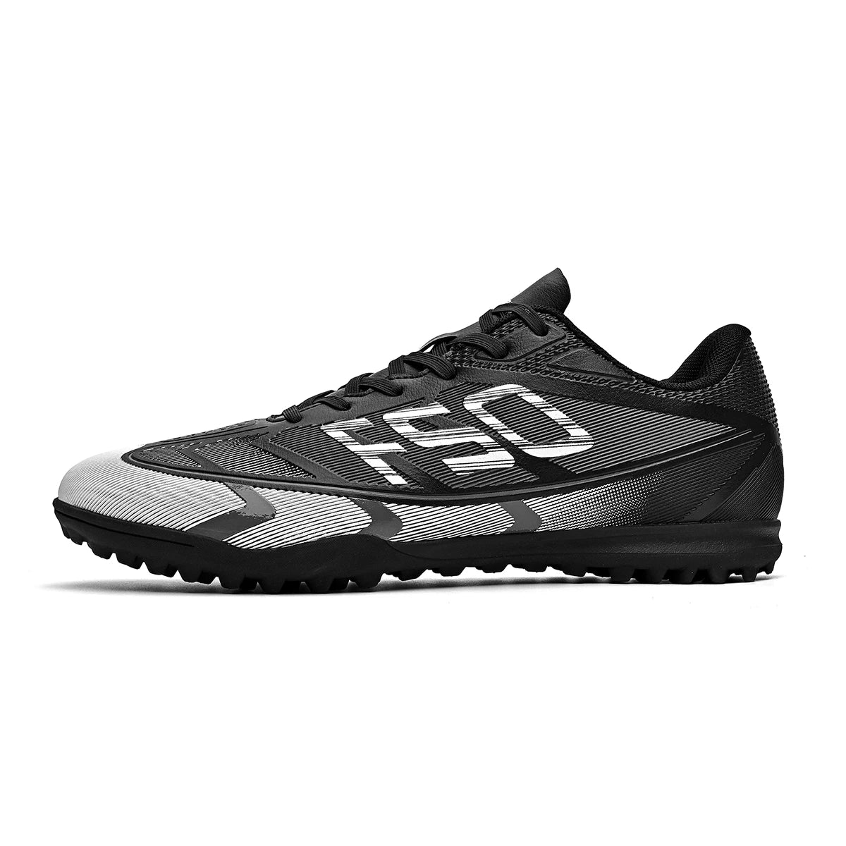Adult TF football shoes are breathable, mesh, durable, flexible, casual, outdoor, stable, and professional football shoes.