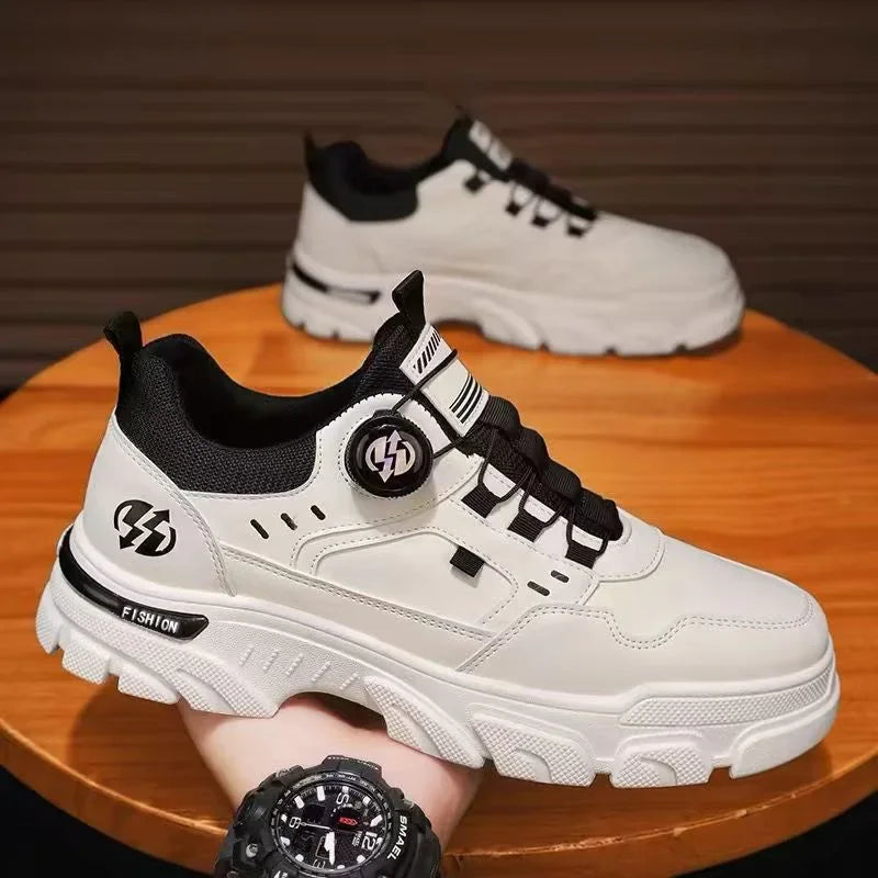 Summer Mens Casual Shoes Leather Men's Sneakers Comfortable Soft Male Wark Board Shoes Platform Shoe for Men Кроссовки Мужские