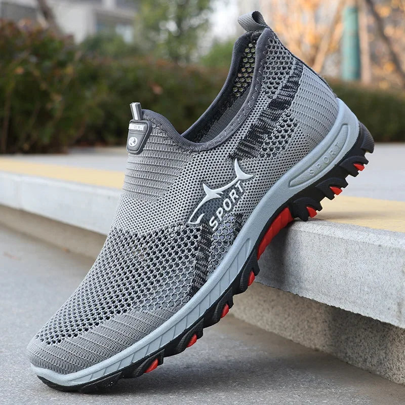 Zomerse herensneakers sportieve mesh herenschoenen ademende sportschoenen canvas lichtgewicht sneakers goedkope schoenen uitverkoop
