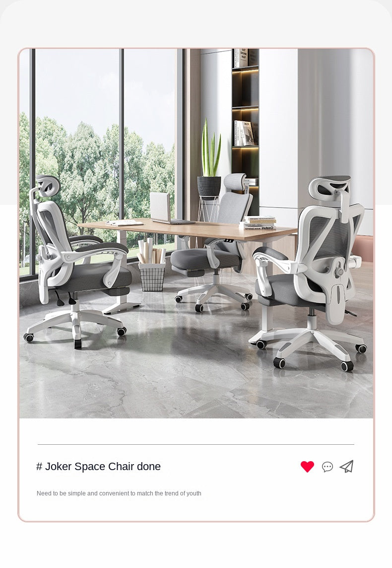 UVR Gaming Computer Chair Mesh Breathable Staff Chair Ergonomic Design Armrest Chair Sitting Comfor THome Office Chair Furniture