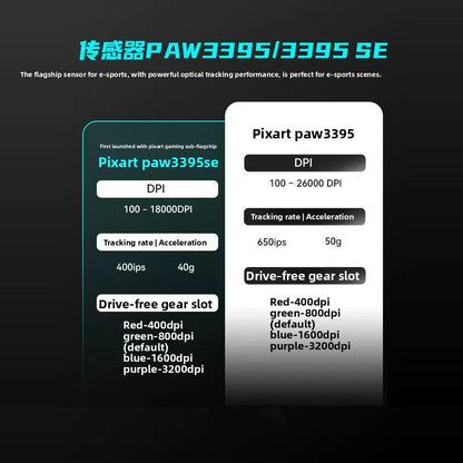VXE Dragonfly R1 wireless lightweight ergonomic Mouse PAW3395 sensor three-mode gaming mouse Low latency PC player office gift