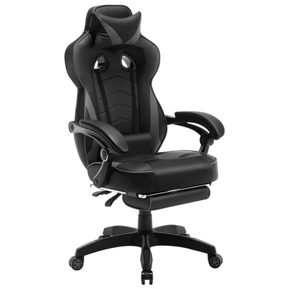 WOLTU Swivel  Gaming Racing Chair Desk Office Computer Chair Sports Seat with Headrest Lumbar Cushion Footrest Gamer Chair