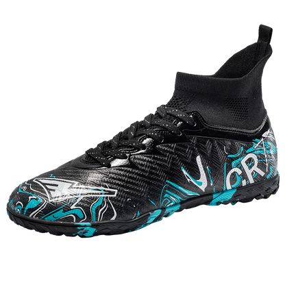 Zapatillas de fútbol profesionales para hombre, transpirables, con tacos largos, resistentes al desgaste y antideslizantes