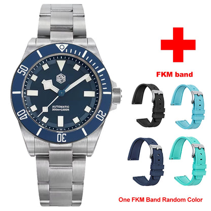  San Martin Grade5 Titanium Watch SN0121TD PT5000/ST2130 Automatic Movement Watch 300M Waterproof Adjustable Clasp Wristwatch