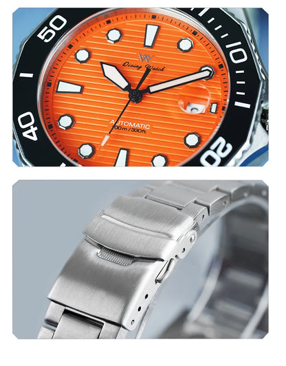 WM Watch Automatic Mechanical Watches Ceramic Bezel Anti-reflective Coating 100 Water Resistant Sapphire Welly Merck Watch 189M