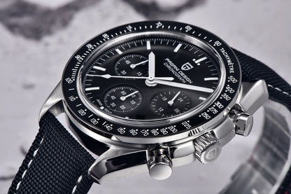 PAGANI DESIGN Planetary Series Saturn Light Tan  Quartz Watch Men Speed Chronograph AR Sapphire crystal Wristwatch Men 2026 New