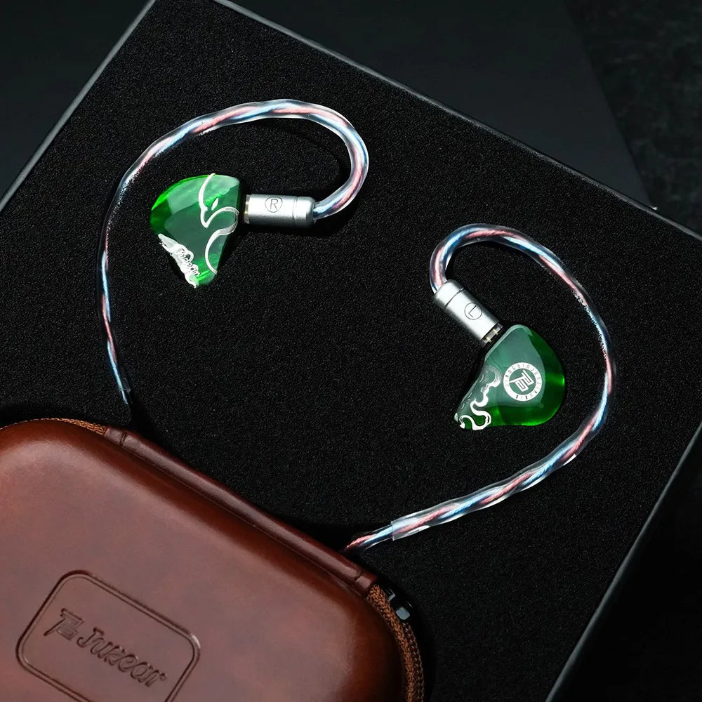 JUZEAR x Z Reviews Defiant 1DD+3BA Hybrid In-ear Earphones 3-Way Crossover HiFi Headset with 3.5+4.4mm Replaceable Plugs Cable