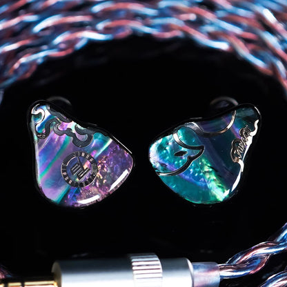 JUZEAR x Z Reviews Defiant 1DD+3BA Hybrid In-ear Earphones 3-Way Crossover HiFi Headset with 3.5+4.4mm Replaceable Plugs Cable