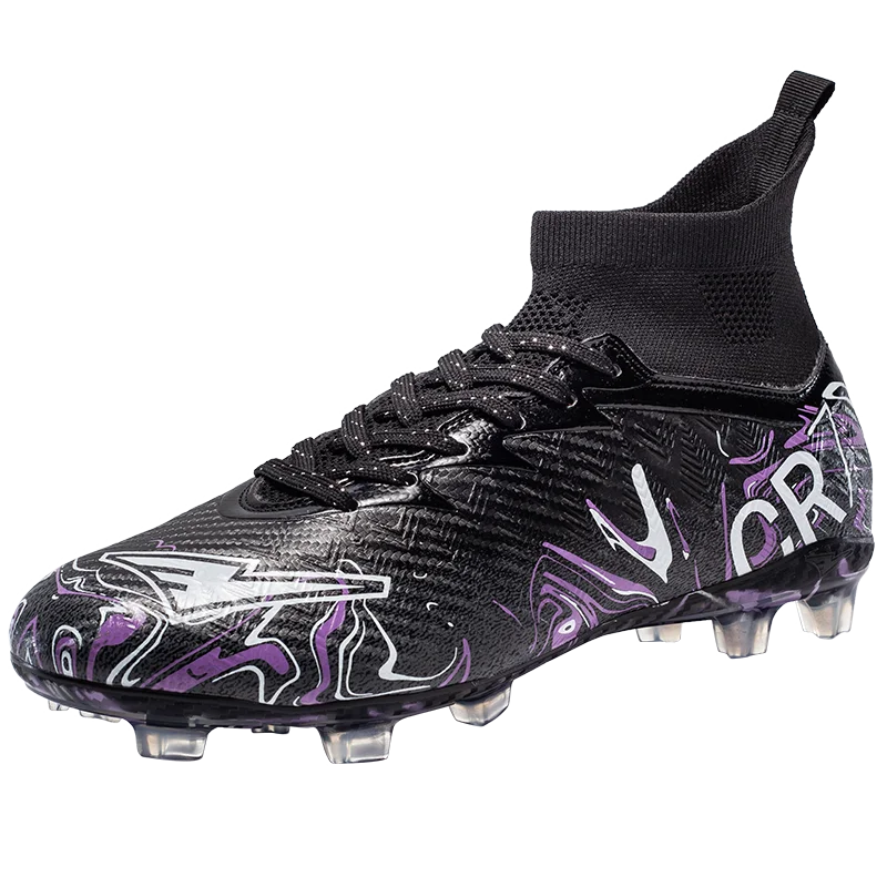 Zapatillas de fútbol profesionales para hombre, transpirables, con tacos largos, resistentes al desgaste y antideslizantes