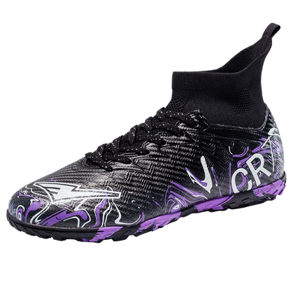 Zapatillas de fútbol profesionales para hombre, transpirables, con tacos largos, resistentes al desgaste y antideslizantes