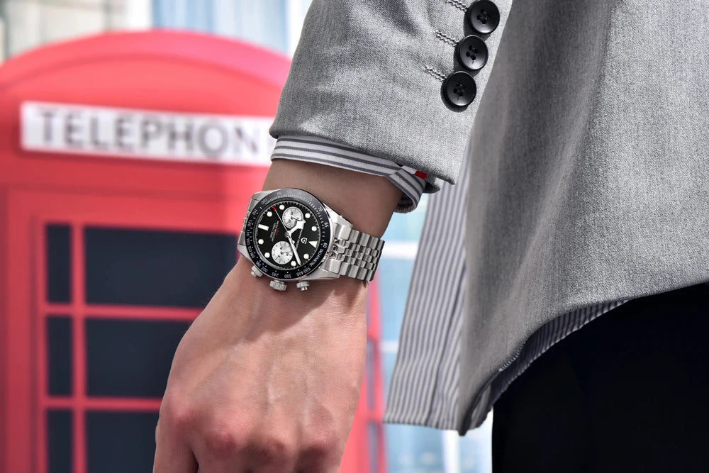 2026 New PAGANI Panda DESIGN Mens Watch Luxury Quartz Speed Sports Chronograph Watch Men AR Sapphire Luminous water lock