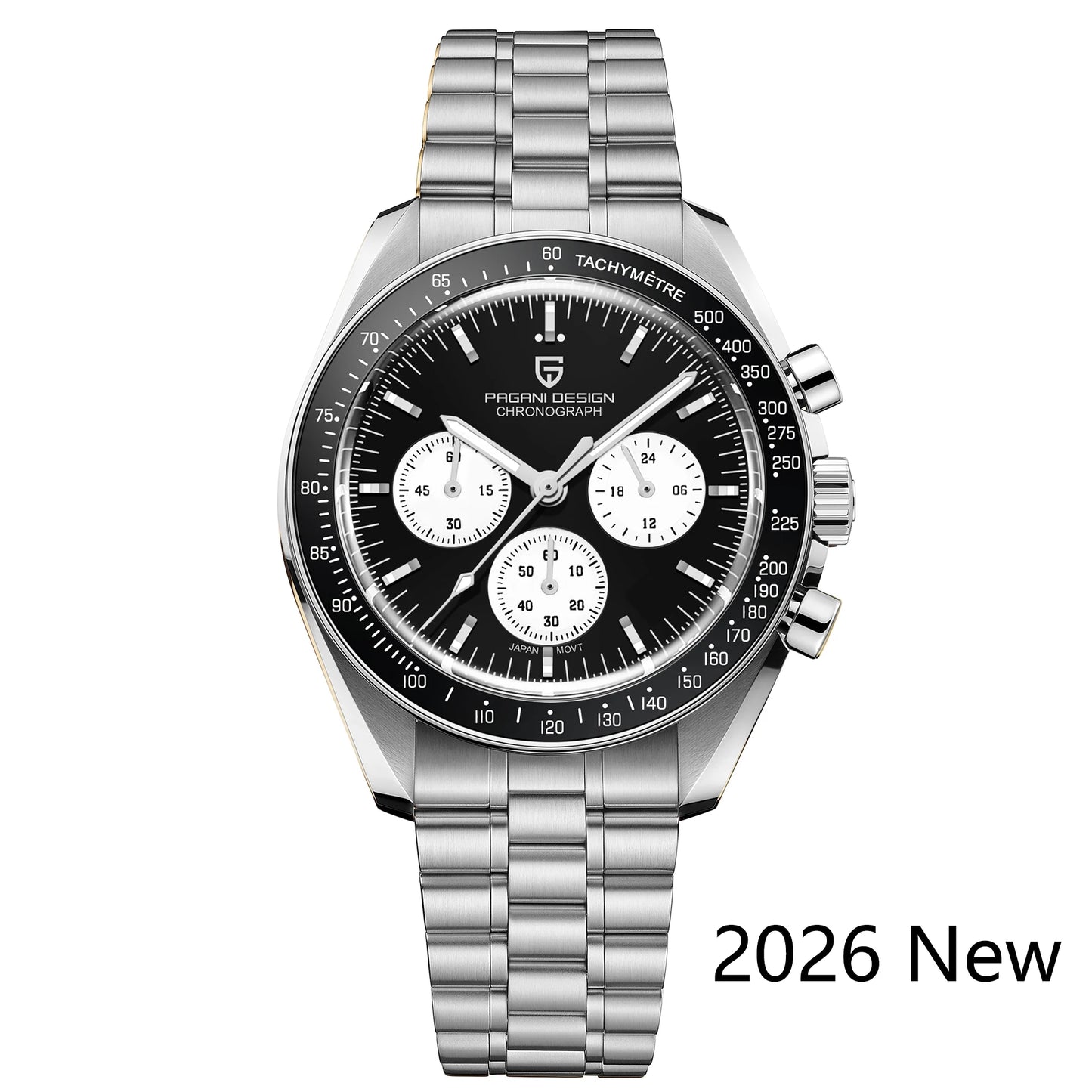 PAGANI DESIGN Planetary Series Saturn Light Tan  Quartz Watch Men Speed Chronograph AR Sapphire crystal Wristwatch Men 2026 New