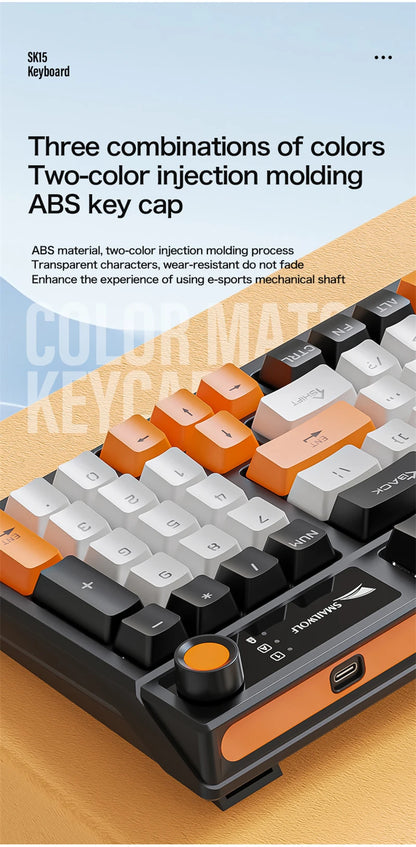 Spanish Mechanical Keyboard Spanish Russian Arabic Korean Thai Gaming Keyboard 95 Key Layout Backlight Type C With Numpad SK15