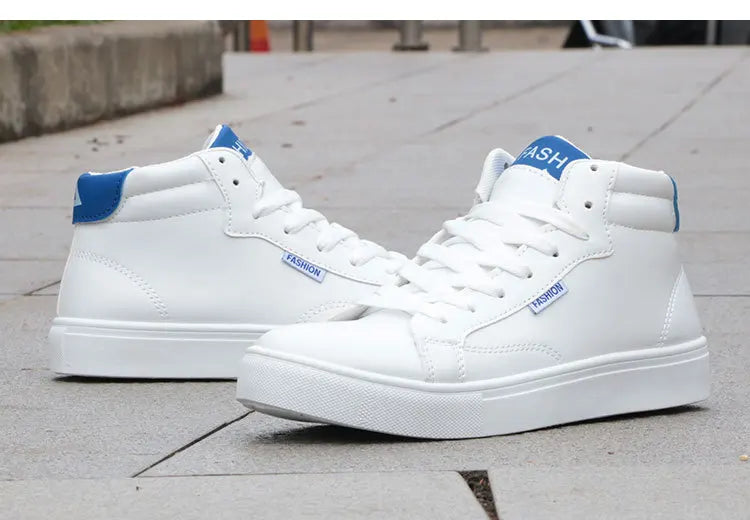 Men's Casual Skateboarding High Top Sneakers Sport Tennis Shoes Breathable Walking Street Shoes Men's Sneakers