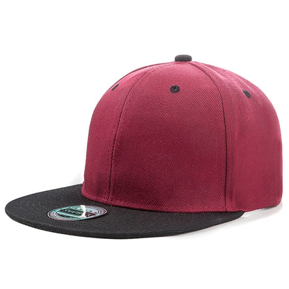 Cap Plain Snapback-kasket til voksne – Hip Hop-baseballkasket til mænd og kvinder – udendørs fritidskasket