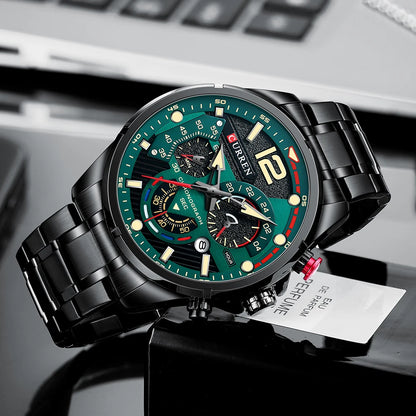 New Watches for Men Top Luxury Brand CURREN Quartz Men’s Watch Sport Waterproof Wrist Watches Chronograph Date Relogio Masculino