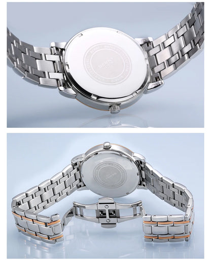 Montre à quartz pour homme BERNY, équipée d'un mouvement Miyota VJ55, modèle de luxe de haute qualité avec affichage du jour, boîtier en acier inoxydable, verre saphir et étanchéité.