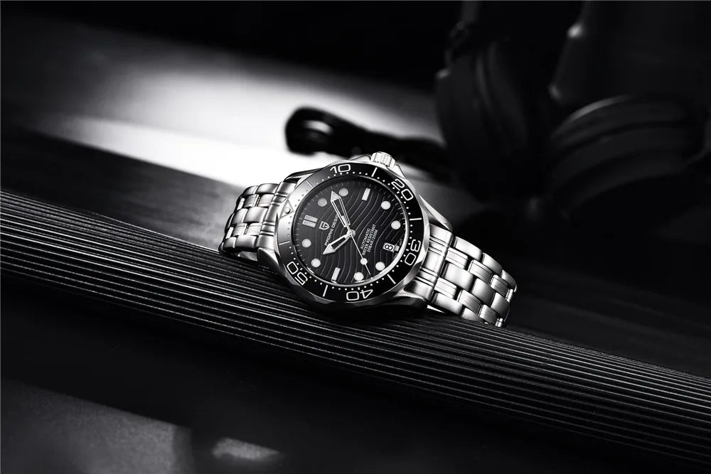 PAGANI DESIGN 2026 New V2 Waves 200M Orologio da immersione da uomo, automatico di lusso, con cristallo zaffiro AR