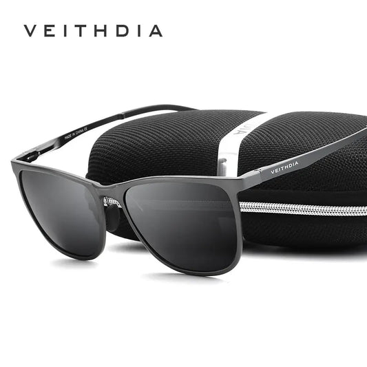VEITHDIA Fashion Vintage Men's Sunglasses Polarized UV400 Lens Glasses Aluminum Magnesium Eyeglasses Eyewear Accessories 6623