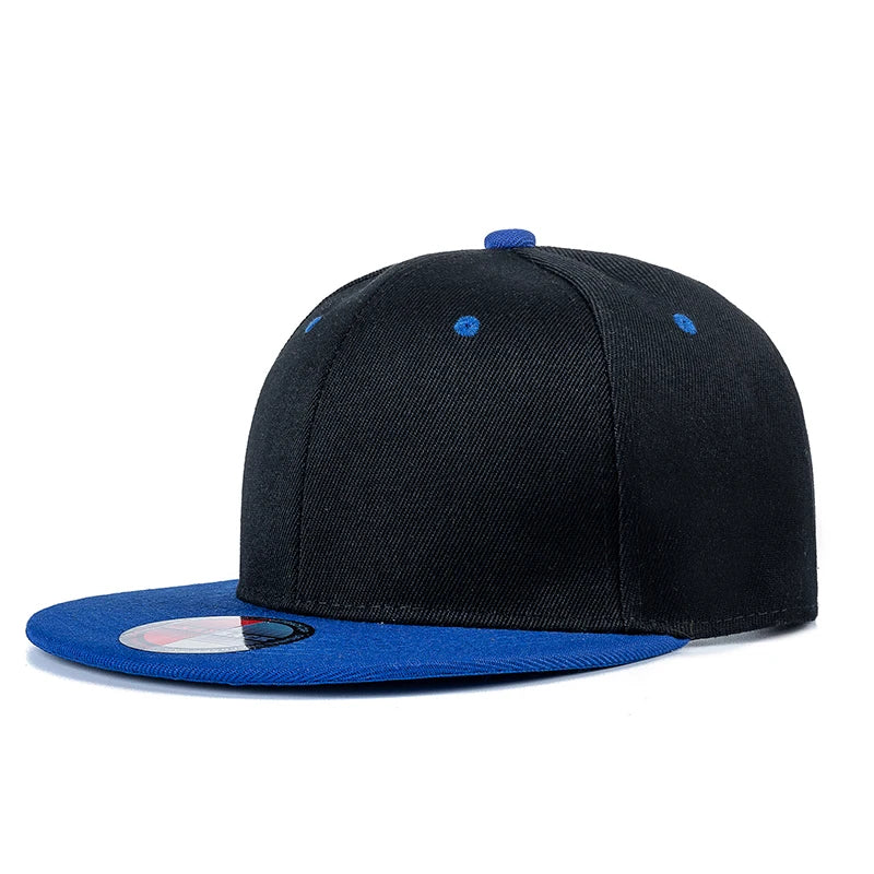 Cap Plain Snapback-kasket til voksne – Hip Hop-baseballkasket til mænd og kvinder – udendørs fritidskasket