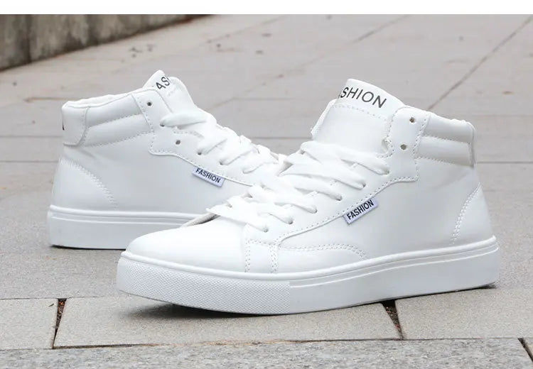 Men's Casual Skateboarding High Top Sneakers Sport Tennis Shoes Breathable Walking Street Shoes Men's Sneakers