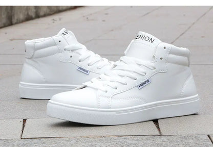 Men's Casual Skateboarding High Top Sneakers Sport Tennis Shoes Breathable Walking Street Shoes Men's Sneakers