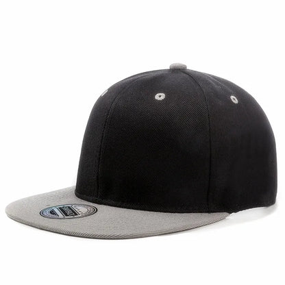 Cap Plain Snapback-kasket til voksne – Hip Hop-baseballkasket til mænd og kvinder – udendørs fritidskasket