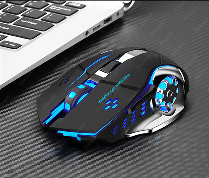 Rechargeable Wireless Mouse Gaming Computer Silent Bluetooth Mouse USB Mechanical E-Sports Backlight PC Gamer Mouse For Computer