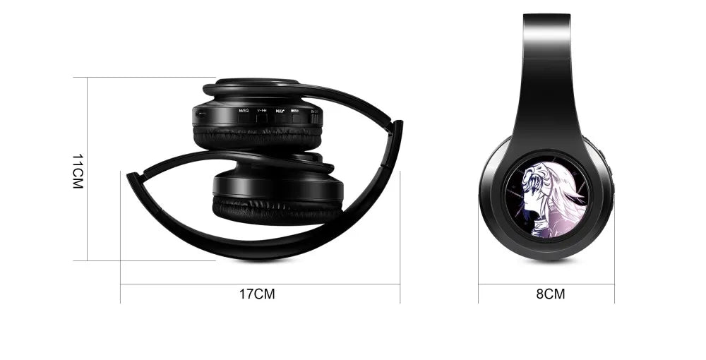 Wireless Silent Disco Headphone Anime Fate/Grand Order FGO Jeanne d'Arc Stereo Bluetooth Headphone for Playing Games Earphone