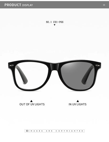 Women Photochromic Glasses Blue Light Blocking Lenses Men Prescription Reading Myopia Eyewear Anti Fatigue PC Eyeglasses Frame
