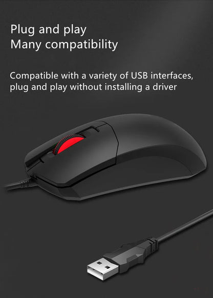 LINDO ZONE Computer Desktop Wired USB PS/2 Ultra-Long Mouse 2M/3M Line 200CM/300CM Notebook Extended Wired Mouse
