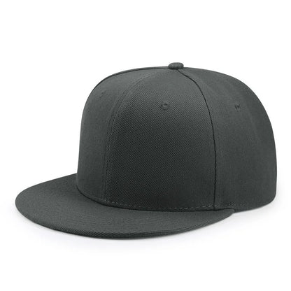Baseballkasket til voksne med lukket bagside til små hoveder – dame og herre, blank hiphop-snapback-kasket, herre i store størrelser, tætsiddende kasketter med flad skygge, 55 cm til 64 cm