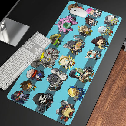 XXL Gaming Anime Mouse Pad Large Mouse Mat Girl Keyboard Computer PC  Edge Desk Mat For Overwatch/cs Go Gamer Mousepad