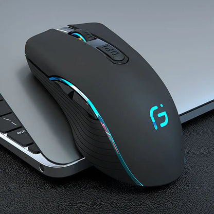 Wireless Mouse Rechargeable Bluetooth Silent Ergonomic Computer 2400 DPI For iPad Mac Tablet Macbook Air Laptop PC Gaming Office