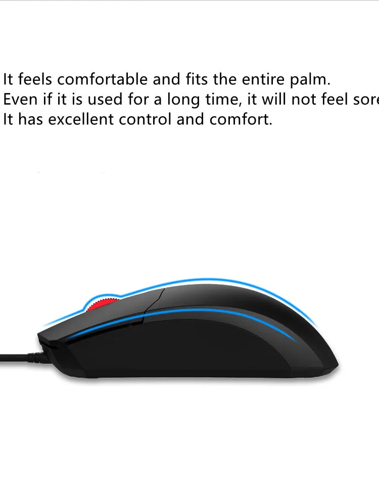 LINDO ZONE Computer Desktop Wired USB PS/2 Ultra-Long Mouse 2M/3M Line 200CM/300CM Notebook Extended Wired Mouse